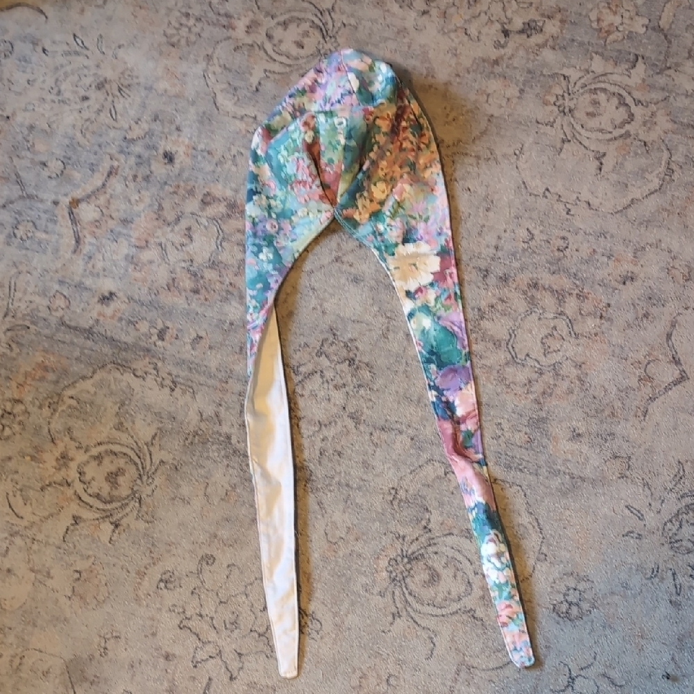 Floral Headscarf with Ties
